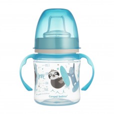 Обучающий поильник EasyStart "EXOTIC ANIMALS" с силиконовым носиком 120 мл голубой Canpol Babies